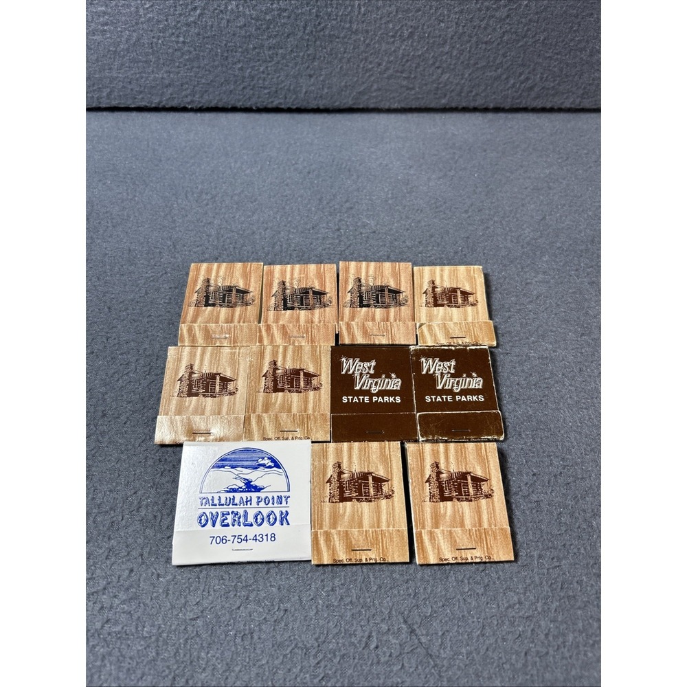 Vintage Matchbook Lot Of 11 Seneca State Forest West‎ Virginia Park Souvenir
